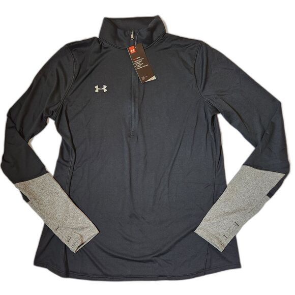 Under Armour HeatGear Quarter Zip – Women’s Large, Black, NWT - Picture 1 of 9